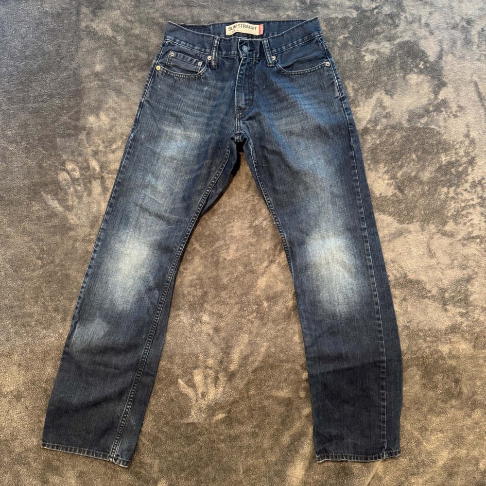 Levis 514 Jeans Men's Slim Straight 29x32 Dark Wash Denim Pants 00514-0402